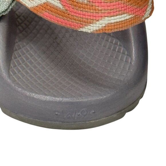 Chaco Z Cloud 2 Nylon Hiking Sports Sandals Trails Orange Gray Womens Size 9 - Picture 7 of 10